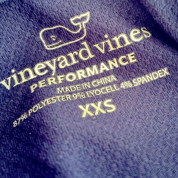 Vineyard Vines Performance Deep Bay Whale Hoodie Long Sleeve Tee Navy XXS - Picture 5 of 8